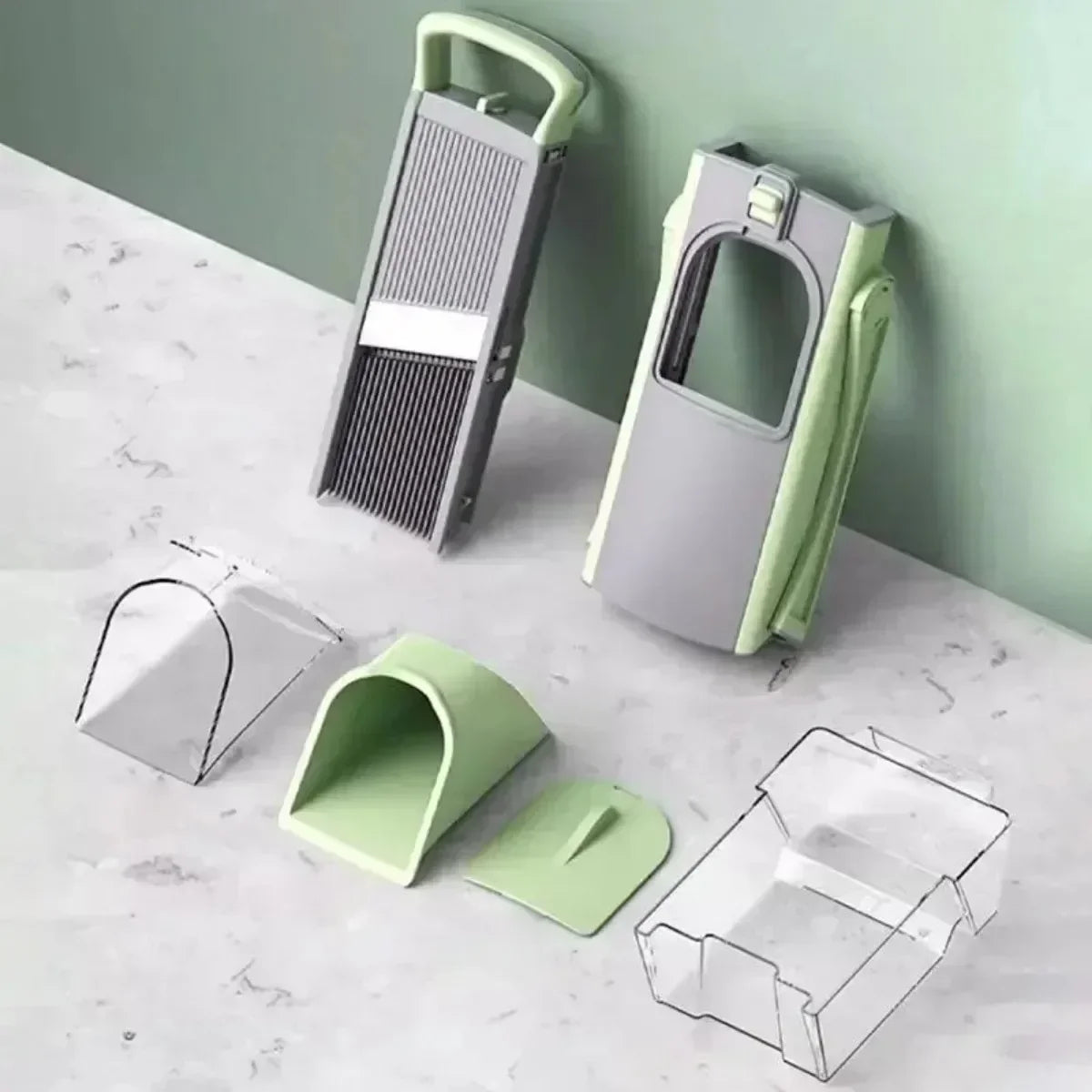 🥕 GlowKitchen SliceMaster Pro – 40-in-1 Adjustable Multifunctional Vegetable Cutter