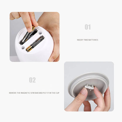 ☕ GlowBrew AutoStir Pro – Rechargeable Electric Self-Stirring Mug with Magnetic Rotor