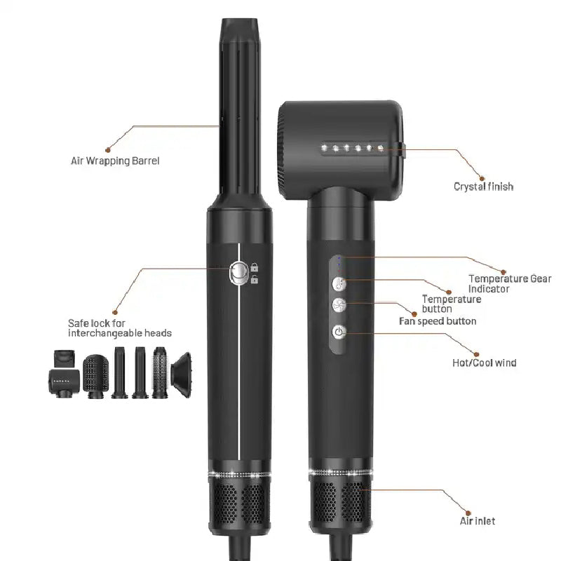 💨 GlowStyle ProSet 7X – Complete 7-in-1 Hair Dryer & Styler Kit