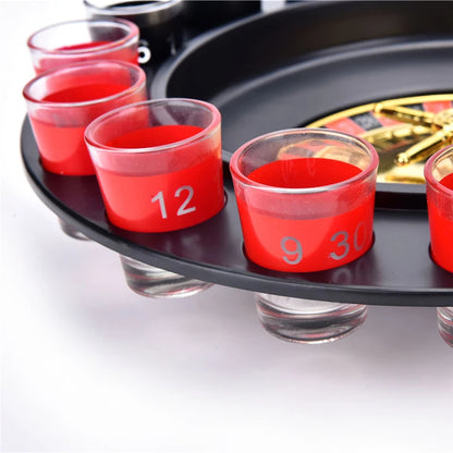 🎲 GlowParty SpinShot Royale – Shot Glass Roulette Drinking Game Set (16 Glasses + 2 Balls)