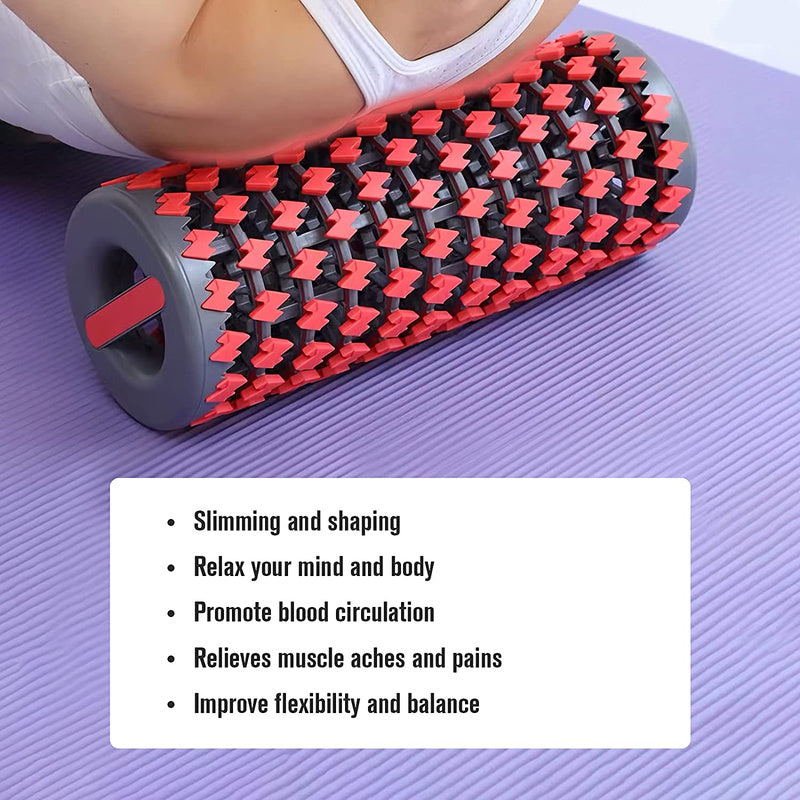 🎯 GlowRoll Compact – Retractable 3D Massage Fitness Roller