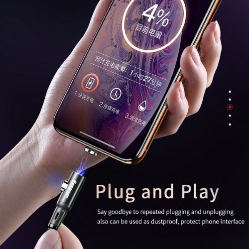 🔌 GlowCharge DuoMag Cable – 2-in-1 Magnetic LED Charging Cable with Multi-Tip Connectors