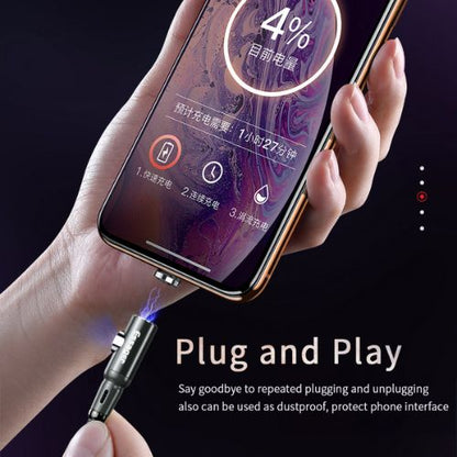 🔌 GlowCharge DuoMag Cable – 2-in-1 Magnetic LED Charging Cable with Multi-Tip Connectors