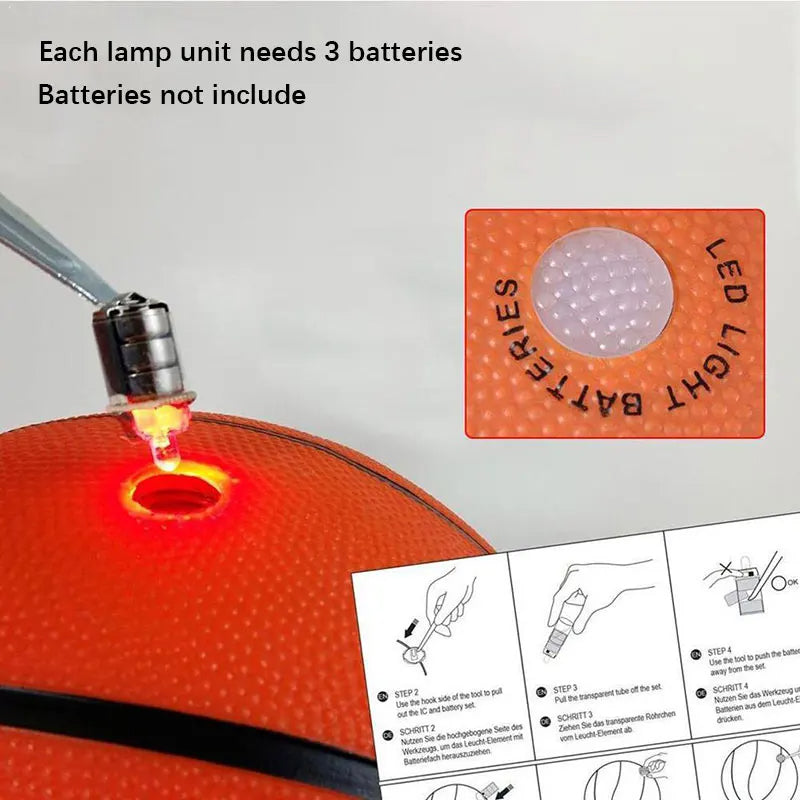 🏀 GlowPlay NightBall Pro – LED Glowing Basketball with Motion-Activated Lights