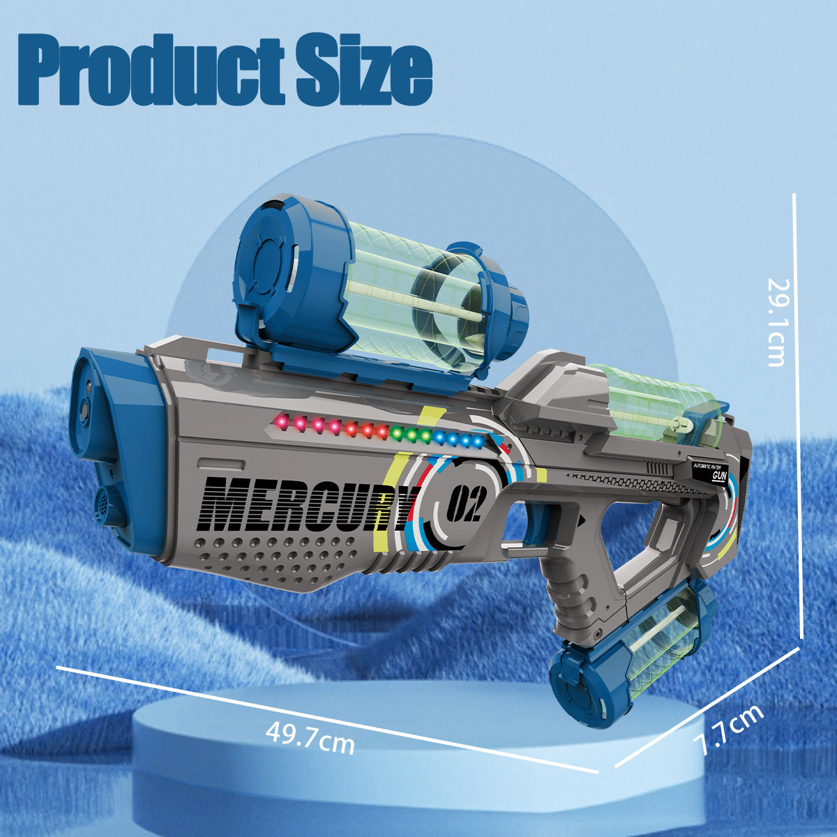💦 GlowStrike HydroBlaster – Electric Water Gun with Lights & Sound