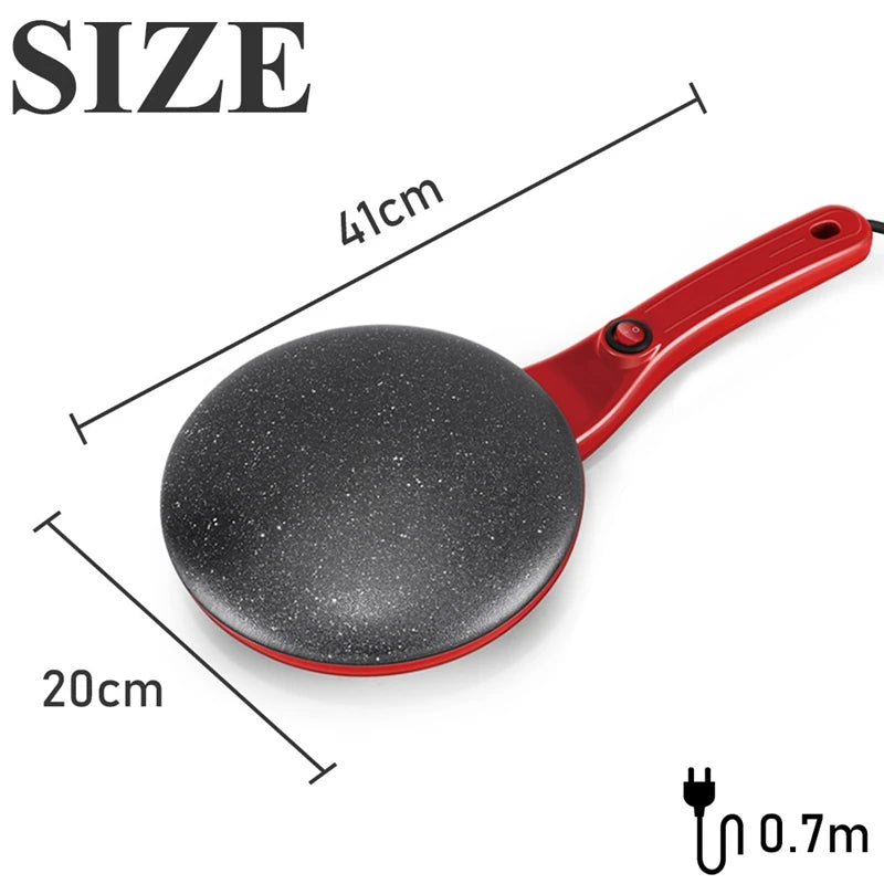 🥞 GlowKitchen SwiftCrepe Pro™ – Electric Non-Stick Crepe & Flatbread Maker