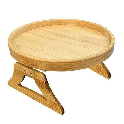 🪵GlowRest – Clip-On Bamboo Sofa Arm Tray