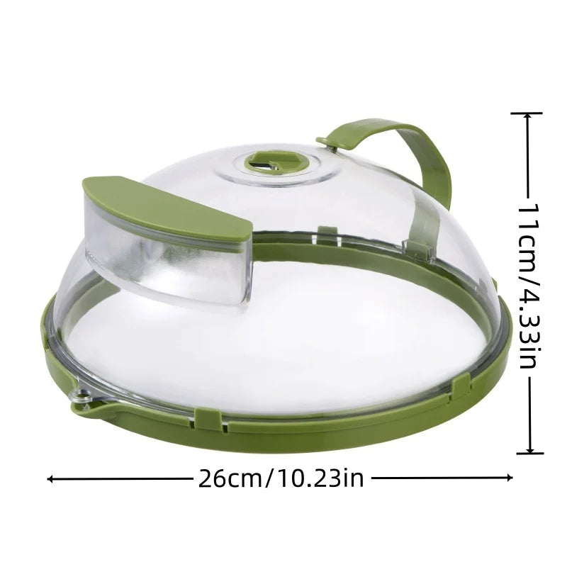🍽 GlowKitchen SteamShield – Microwave Food Cover with Built-In Steamer