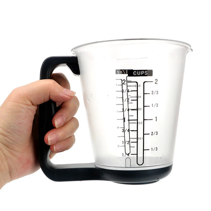 ⚖️ GlowKitchen MeasureSmart Cup – Digital Measuring Cup with Scale, LCD Display & Temperature Sensor