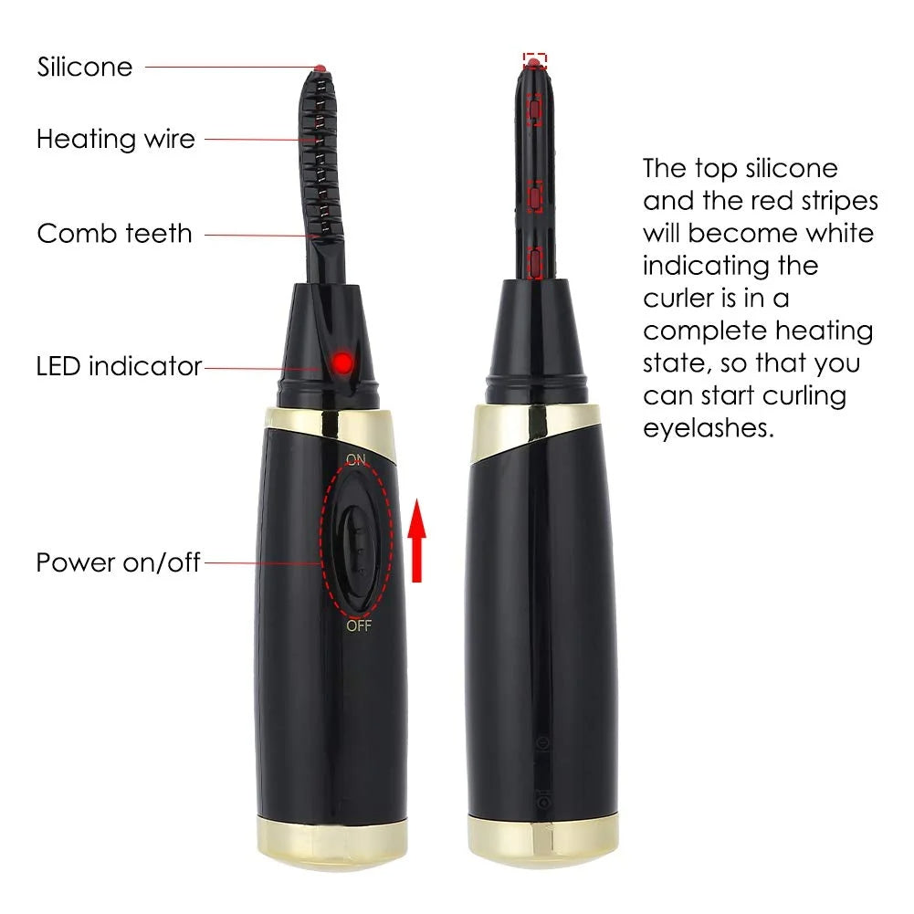 🔥 GlowCurl PrecisionHeat – Portable Heated Eyelash Curler