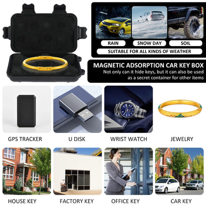 🧲 GlowSecure VaultMag – Heavy-Duty Magnetic Storage Box & Key Holder