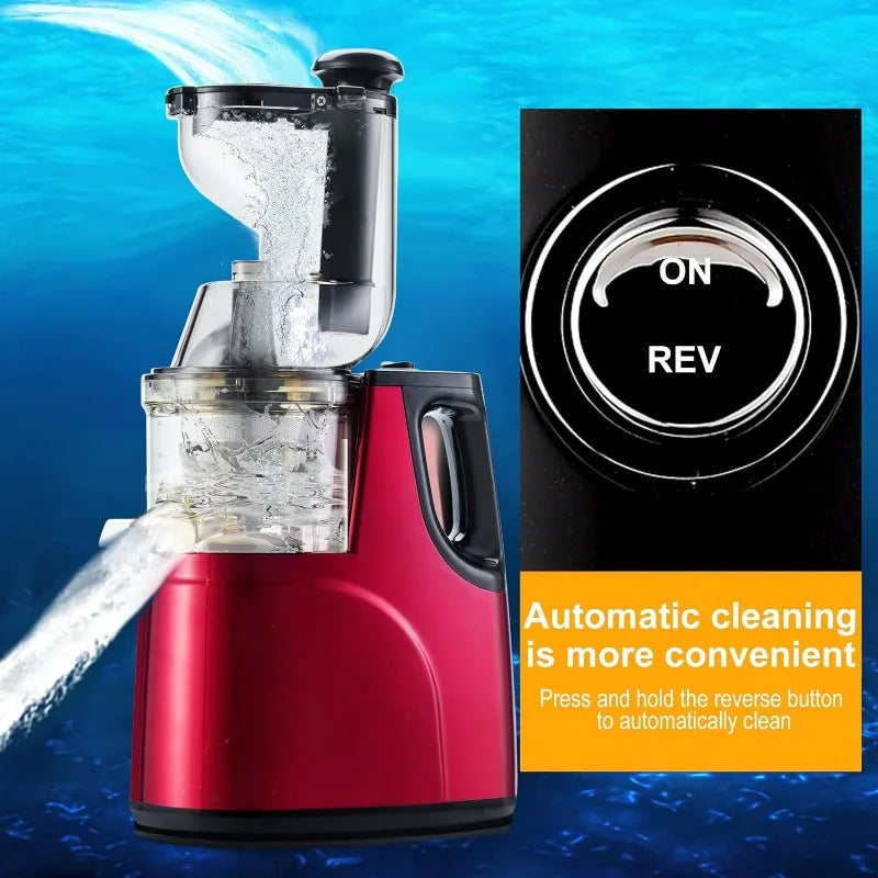 GlowPress ProJuicer – Cold Press Masticating Juicer Machine