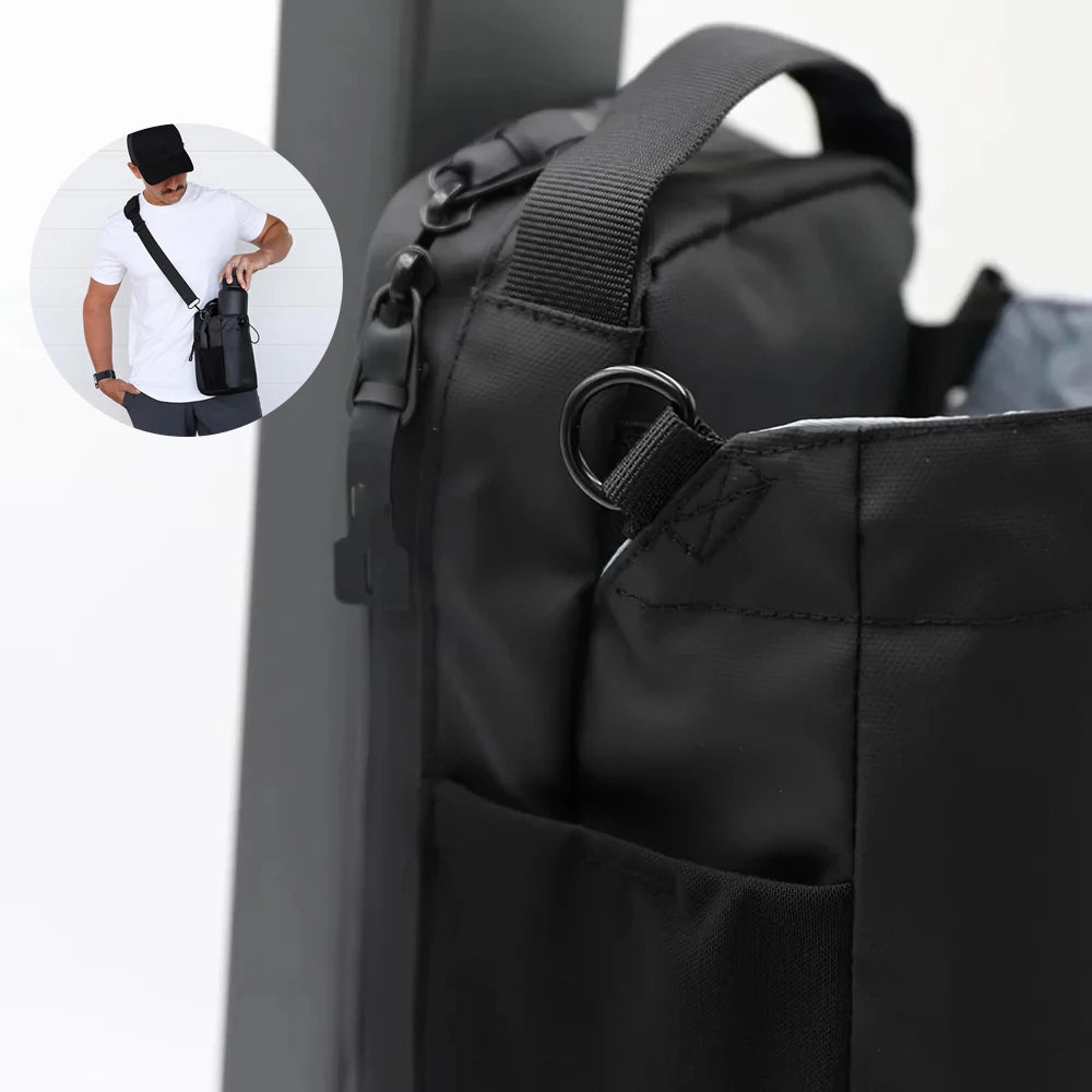 💧 GlowHydra MagGrip Bottle Bag – Magnetic Water Cup Holder for Gym & Outdoor Fitness