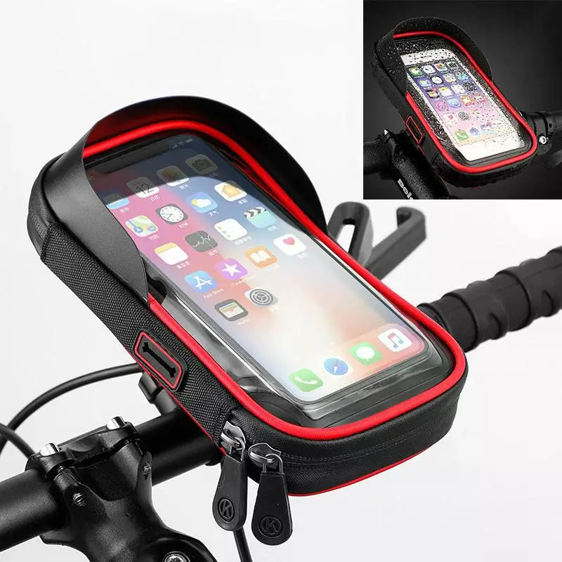 🚴 GlowRide ShieldMount – 6.4-Inch Waterproof Phone Holder for Bikes & Scooters