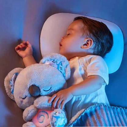 🐨 GlowCalm SnuggleBreath Koala – Breathing Plush Animal with Soothing Lights & Music