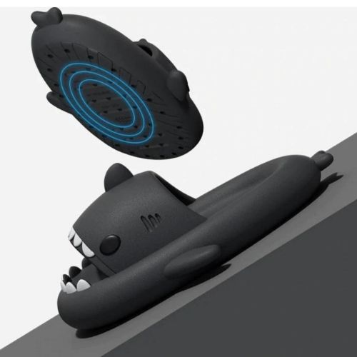 🦈 GlowChomp Slides – Funny Shark Mouth Open-Toe Slippers