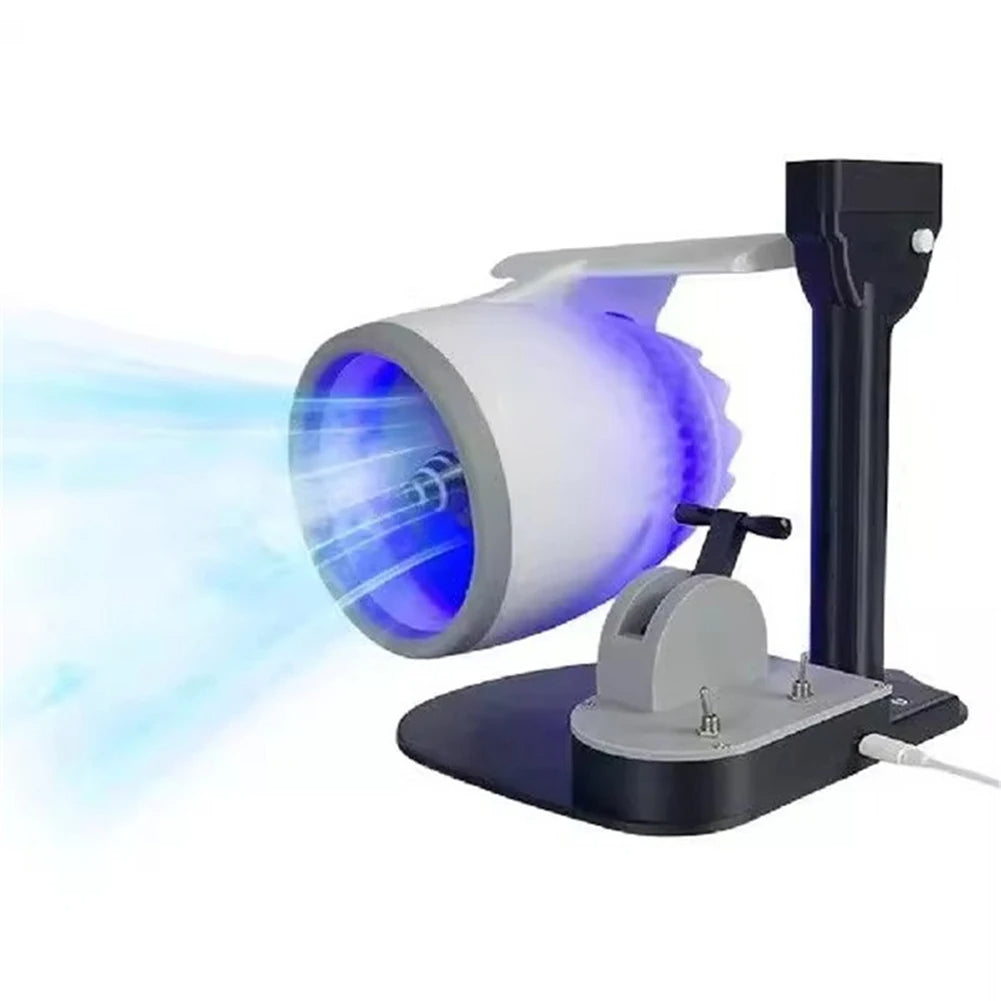 🛩 GlowTech AeroMist Turbo – USB Jet Engine Fan with Humidifier & Tail Flame Light