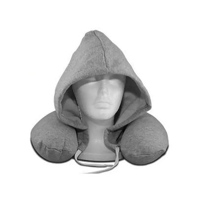 🛫 GlowTravel HoodRest – Memory Foam Neck Pillow with Hood & Eye Mask