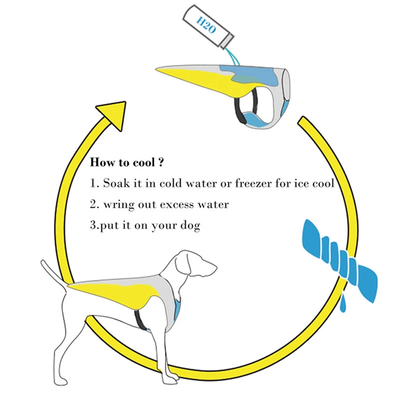 🐶 GlowPet ChillVest – Breathable Mesh Cooling Vest for Dogs