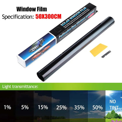 🚘 GlowDrive ShadeGuard Pro – Premium Car Window Tint Film (3M x 50CM)