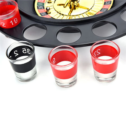 🎲 GlowParty SpinShot Royale – Shot Glass Roulette Drinking Game Set (16 Glasses + 2 Balls)
