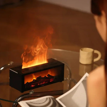 🔥 GlowHome EmberMist – Full-Size LED Fireplace Humidifier with Essential Oil Diffuser & Remote Control