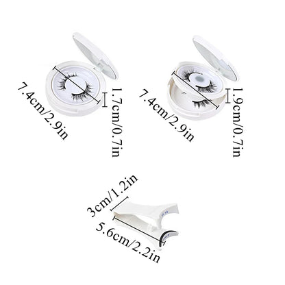 GlowLash Magnetique – 1 Pair Magnetic 3D Mink False Eyelashes