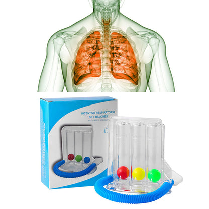 🌬️ GlowBreath VitalTrainer – 3-Ball Lung Strengthening Device