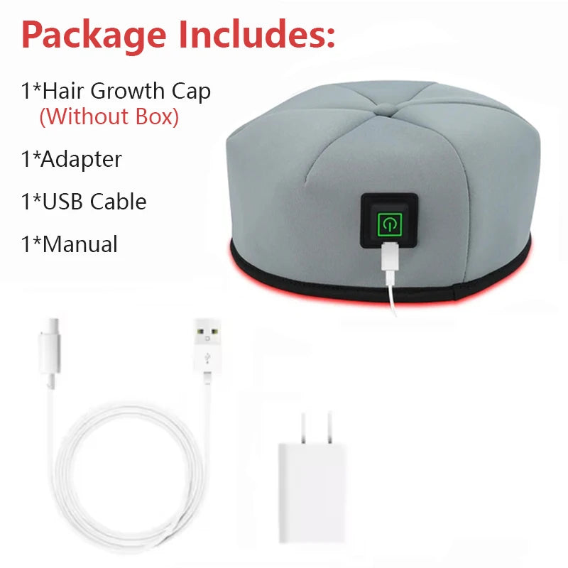 💡 GlowHair RegenCap Pro – Red & Infrared LED Hair Growth Therapy Cap