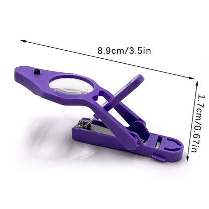 ✨ GlowCare PrecisionClip – LED Nail Clipper with Magnifying Glass
