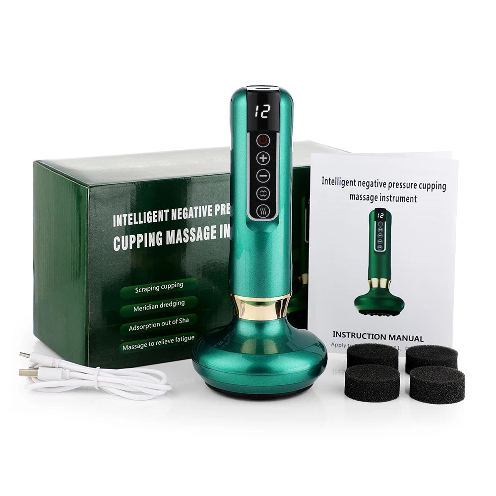 🧲 GlowTherapy Cupping Pro – Electric Cupping Massager with Infrared Heat & 12 Suction Levels