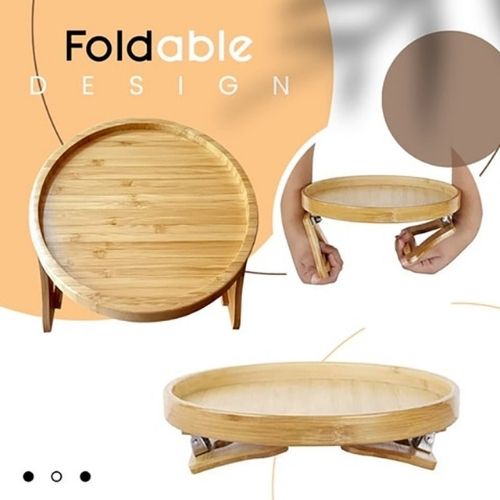 🪵GlowRest – Clip-On Bamboo Sofa Arm Tray