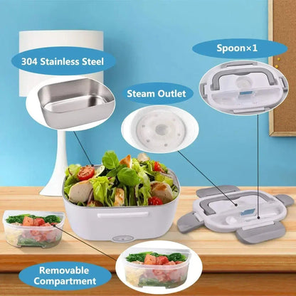 🍱 GlowHeat MealMate – 2-in-1 Electric Heating Lunch Box with Thermal Bag