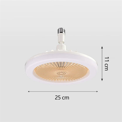 GlowBreeze Aura – Multi-Function Light Socket Fan with Remote