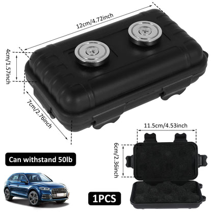 🧲 GlowSecure VaultMag – Heavy-Duty Magnetic Storage Box & Key Holder