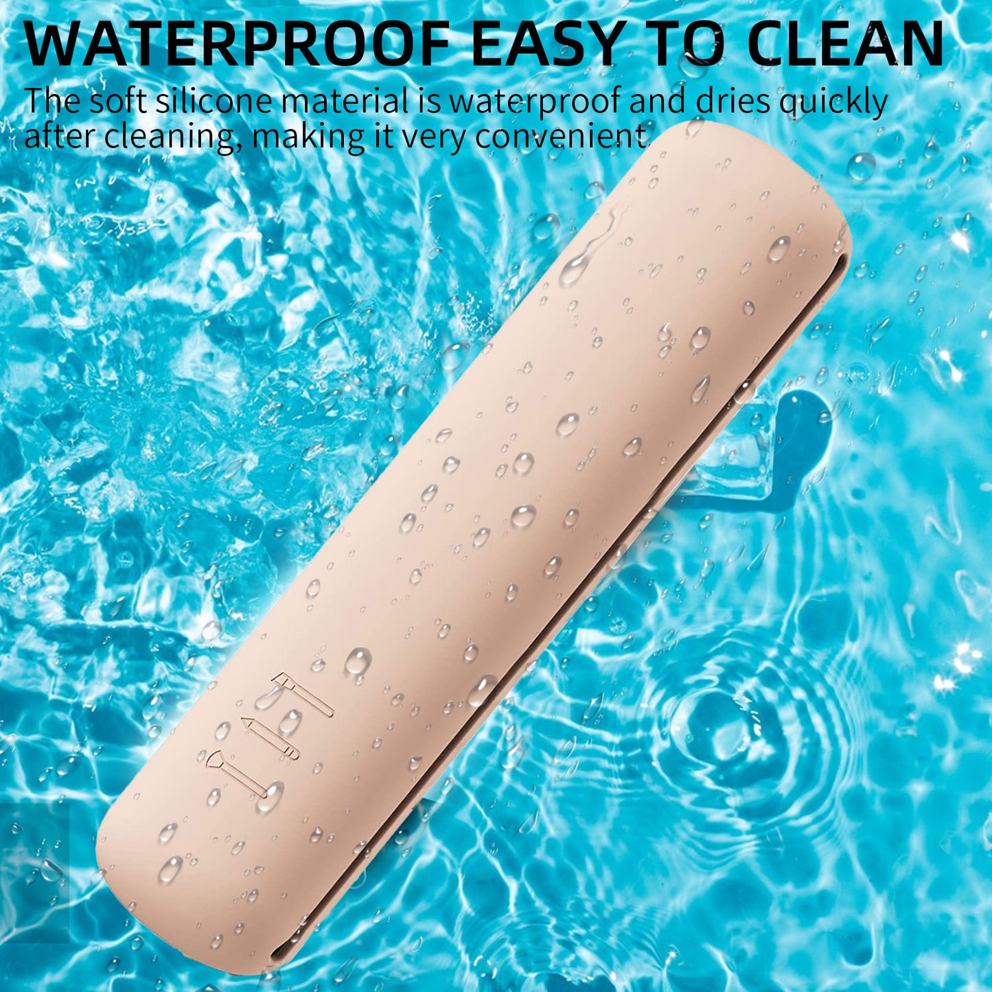 💋 GlowHold SilicaCase – Waterproof Silicone Makeup Brush Holder