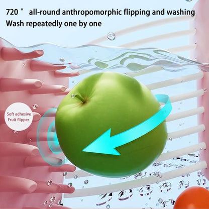 🍇 GlowKitchen SpinFresh – 720° Manual Fruit Cleaner & Serving Bowl