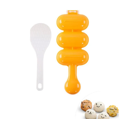 GlowKitchen BentoBuddy – DIY Rice Ball Mold & Sushi Plate Set