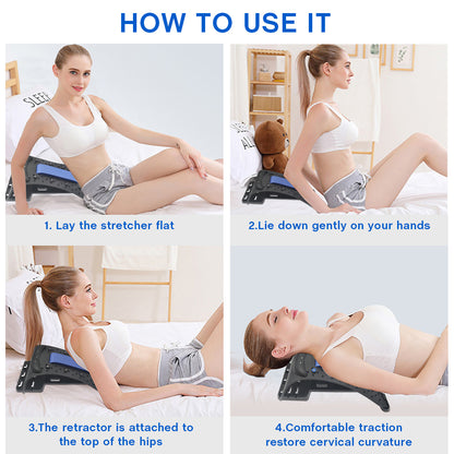 💪 GlowFit SpineAlign Pro – Back Massager & Posture Correction Stretcher