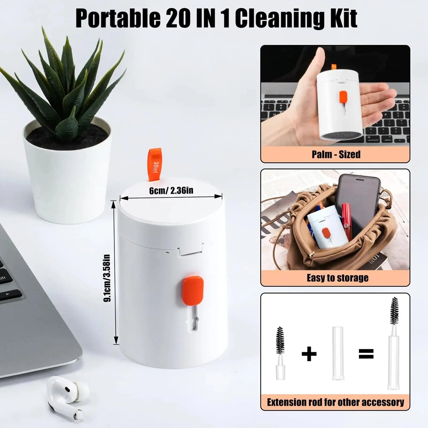 🧼 GlowTech CleanKit Pro 20X – 20-in-1 Electronics Cleaning Kit with Precision Tools