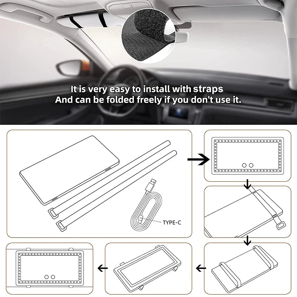 GlowMirror - Car Makeup Mirror
