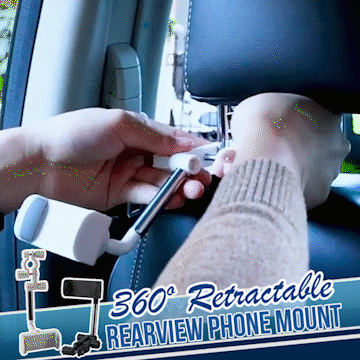 🚘 GlowDrive MirrorMount 360 – Adjustable Rearview Phone Holder for Cars