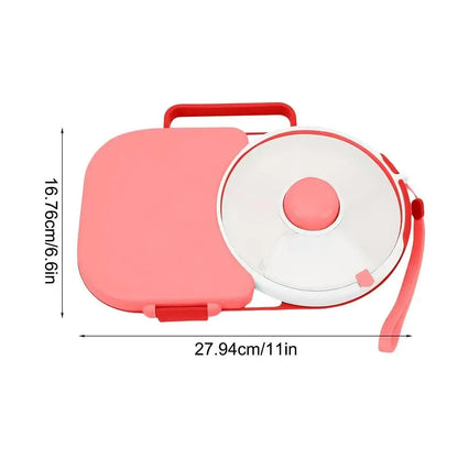 🍱 GlowSpin SnackBox – Rotating Kids Lunchbox with 5 Compartments