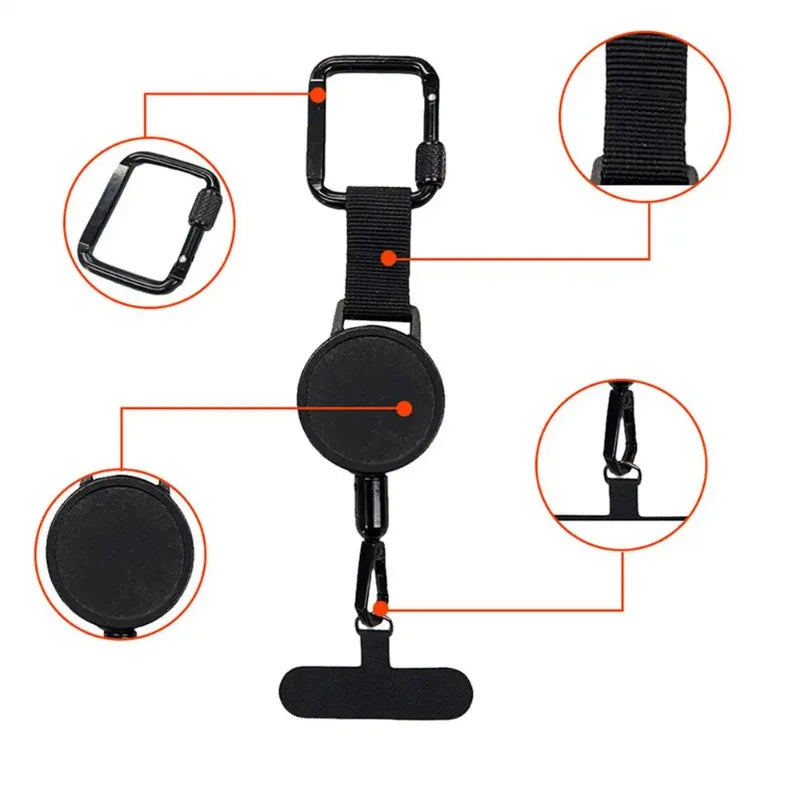 📱 GlowGrip – Anti-Theft Retractable Phone Lanyard