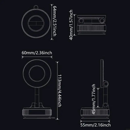 GlowMag - Vacuum Magnetic Phone Holder