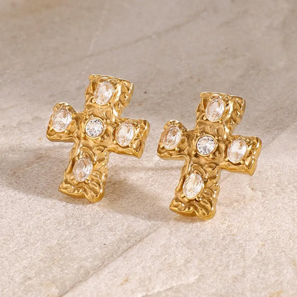 Jewelry niche high-end earrings made of titanium steel