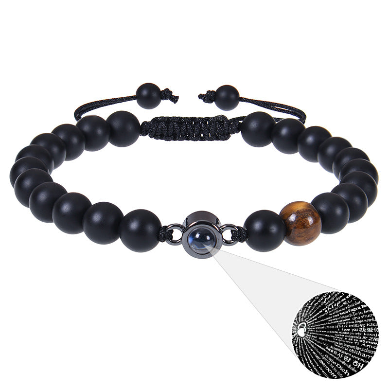 💞 GlowGift InfinityLove Set – "I Love You" in 100 Languages Nano-Projection Bracelet & Necklace