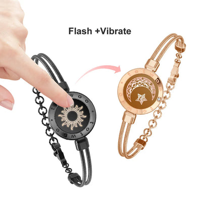 🌙 GlowBond InfinityTouch – Totwoo Sun & Moon Smart Love Bracelets