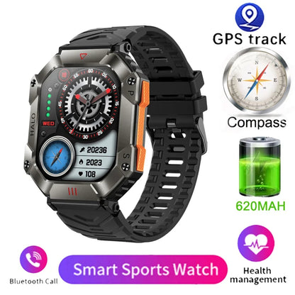 ⌚ GlowForce TitanX – Rugged Military Smartwatch for Men