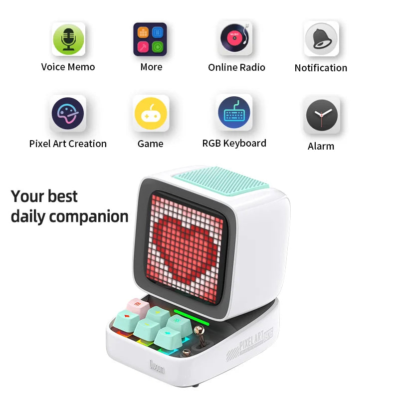 🎵GlowPixel – Retro Pixel Art Bluetooth Speaker